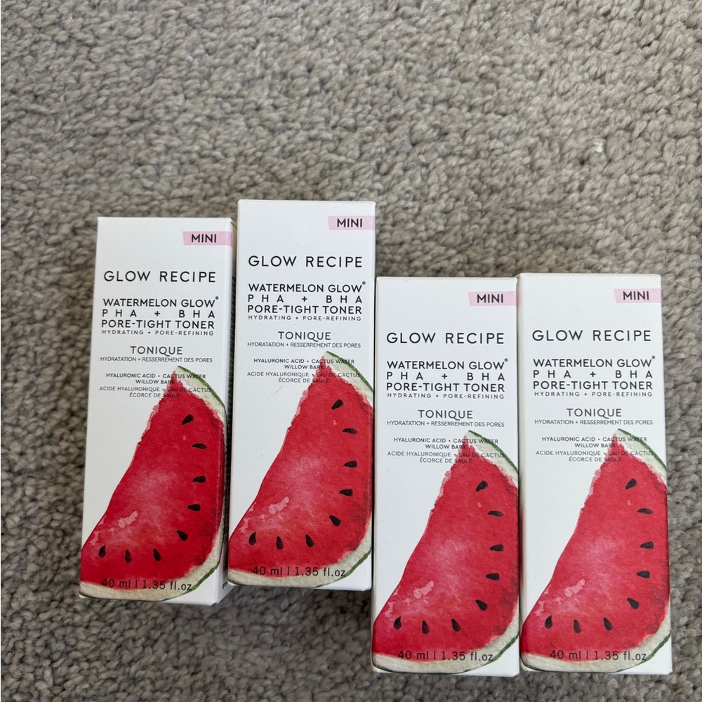 Glow Recipe Watermelon Glow PHA + BHA toner (mini 40 mL x bottles)